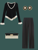 Midnight Ruffle Set