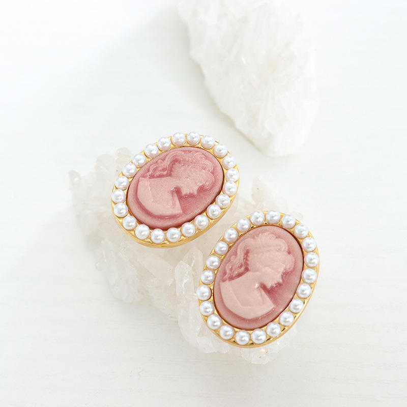 Rosalie Cameo Earrings