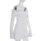 The Palm Court Off Shoulder Mini Dress