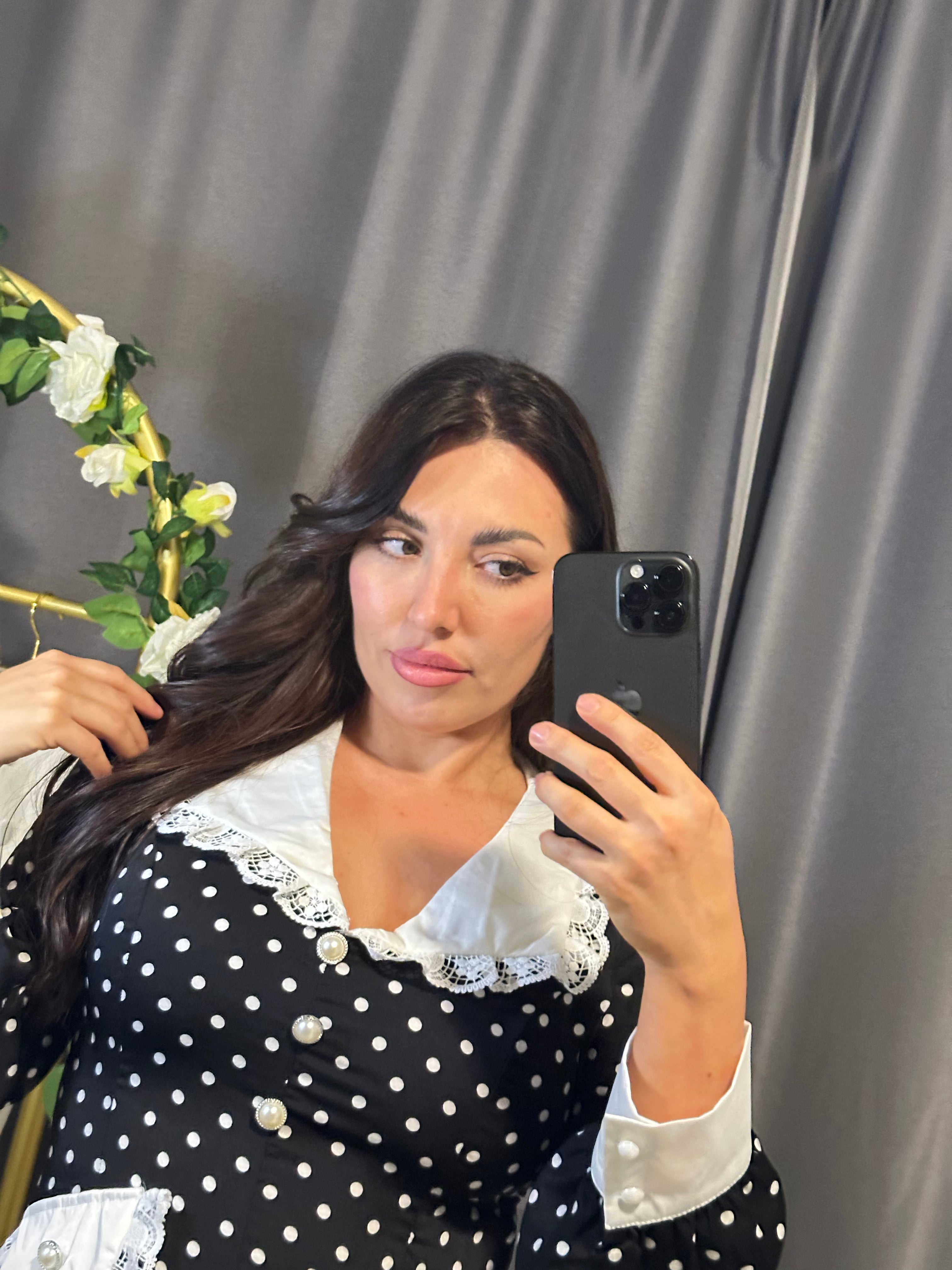 Rive Gauche Collar Maxi Dress