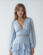 Linden Estate Dress- Baby Blue