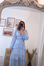 Linden Estate Dress- Baby Blue