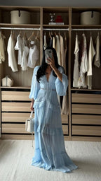 Linden Estate Dress- Baby Blue