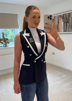 The Monaco- Navy Contrast Vest