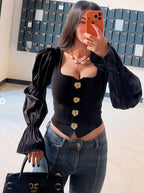 Black Lys Vintage Top