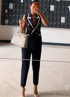 The Monaco- Navy Contrast Vest