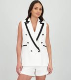 The Monaco- White Contrast Shorts