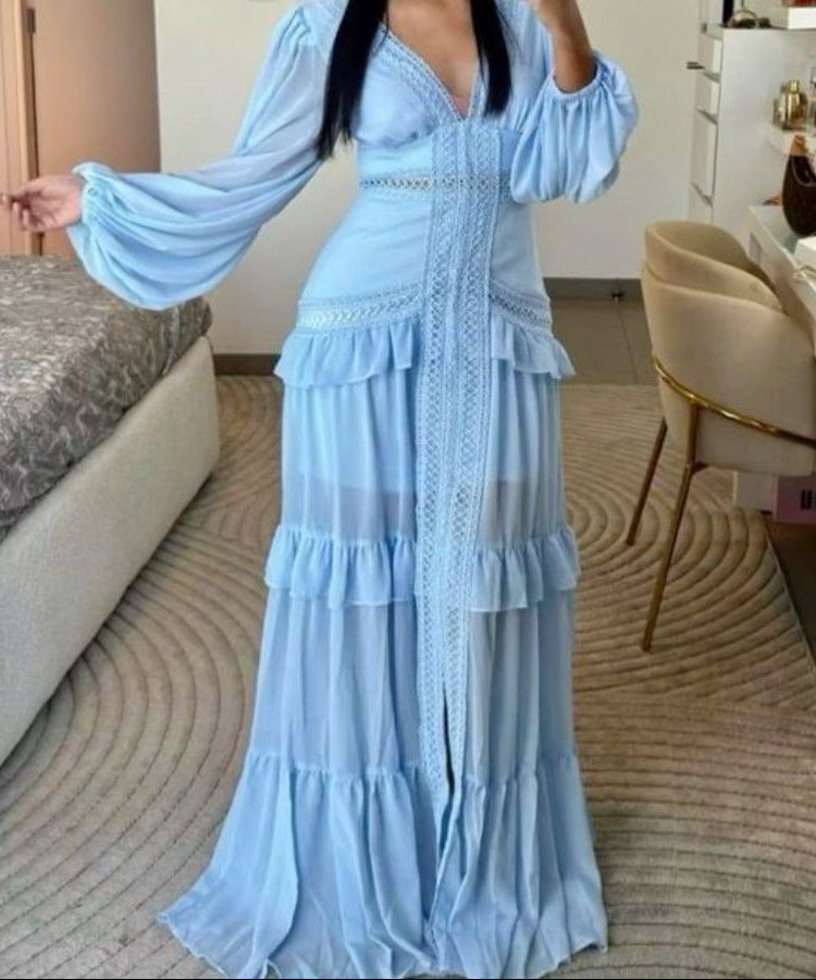 Linden Estate Dress- Baby Blue