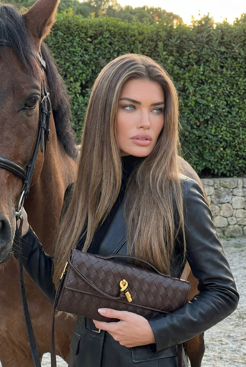 Marais Woven Flap Bag