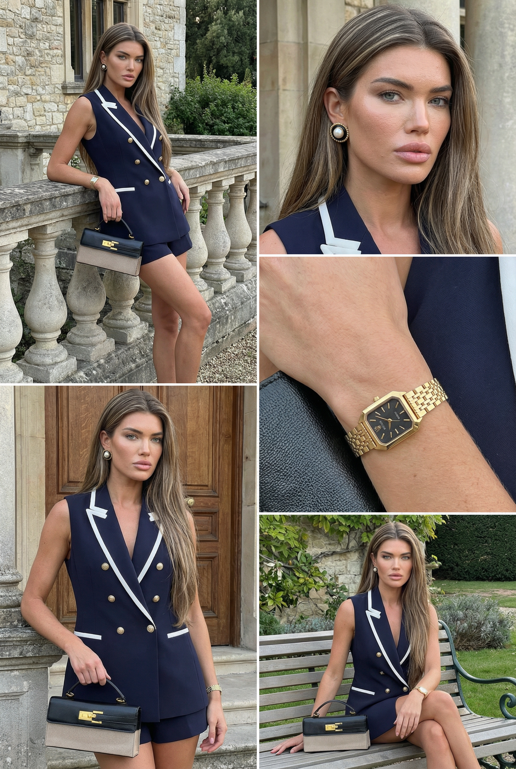 Monaco Shorts Set- Navy