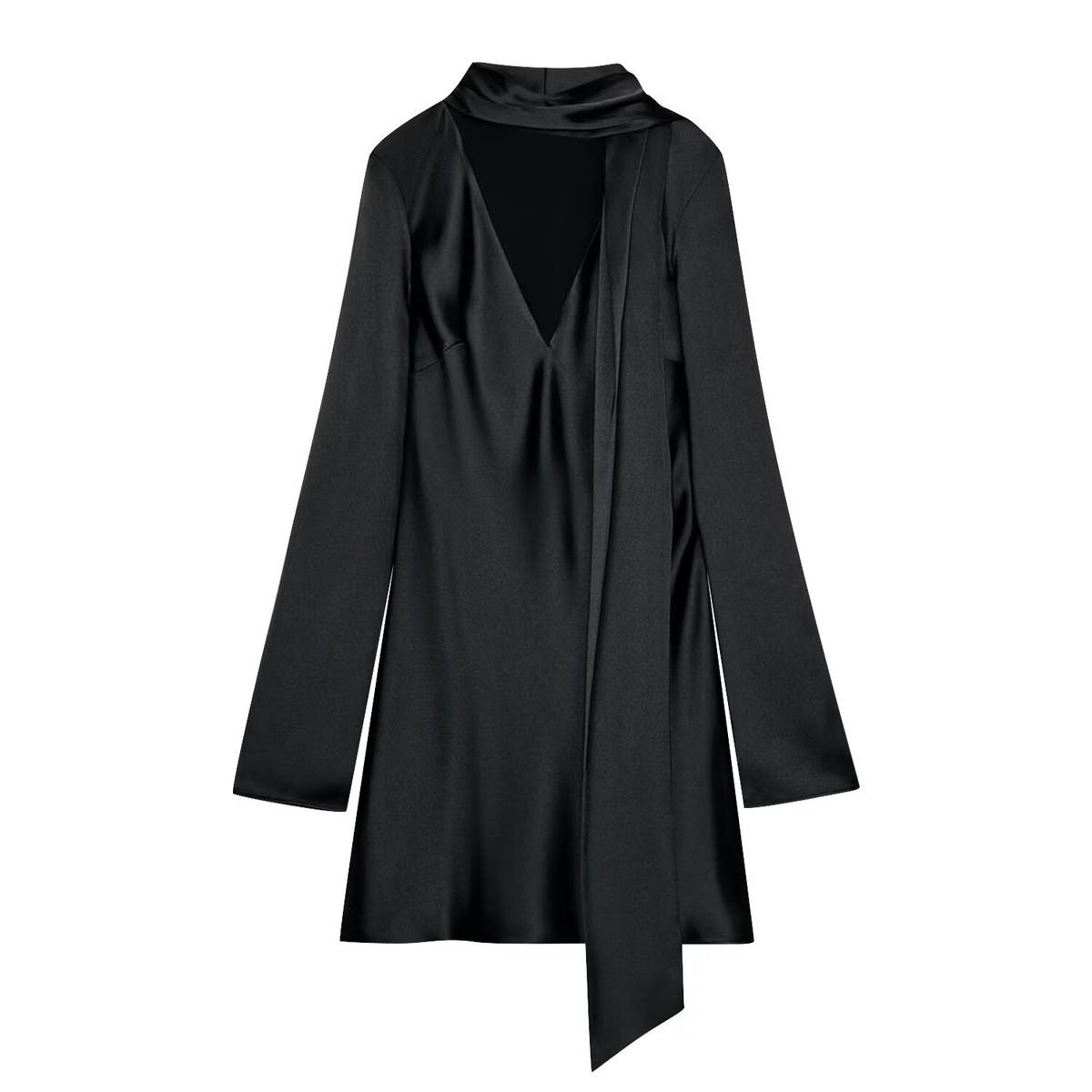 Colette Silk Bow Mini Dress