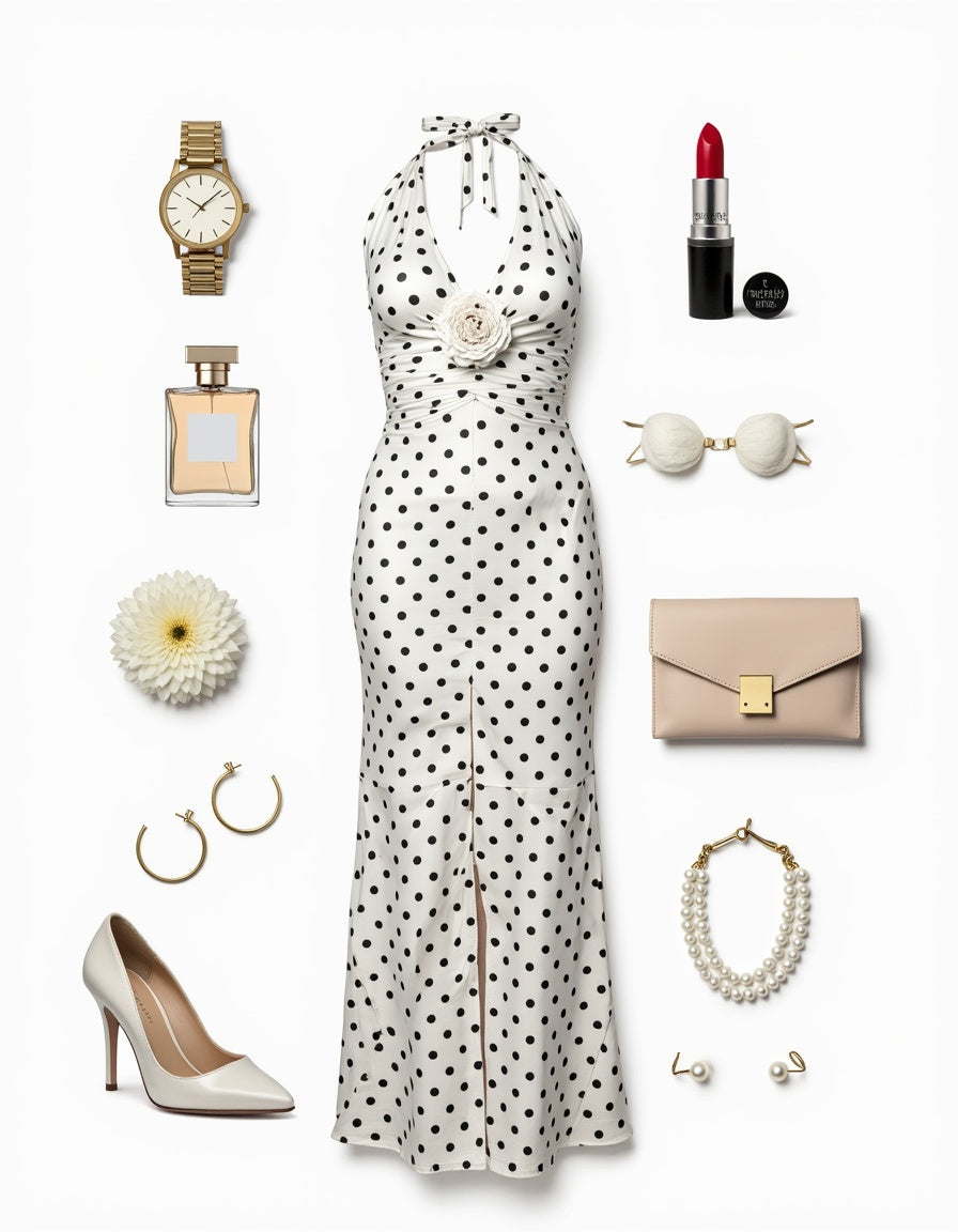 Rosalina Polka Dot Dress