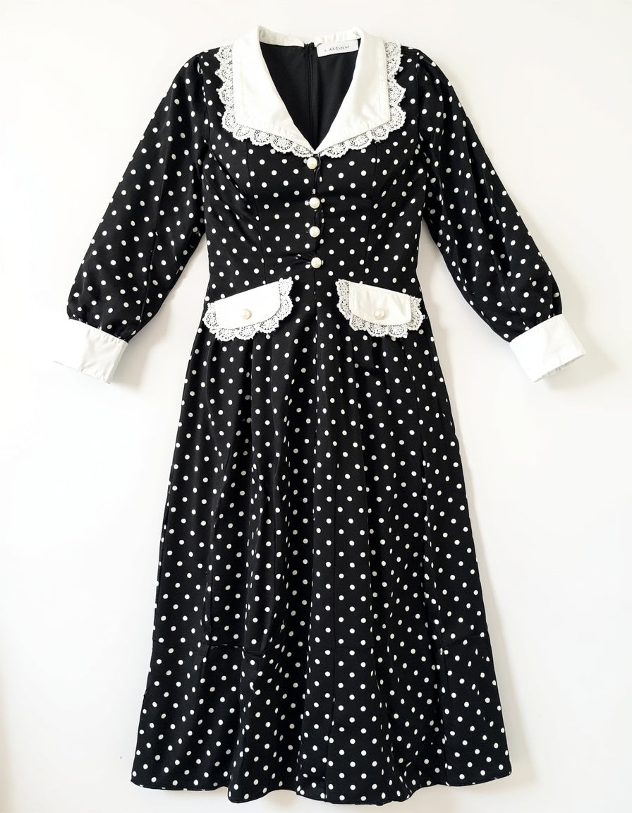 Rive Gauche Collar Maxi Dress