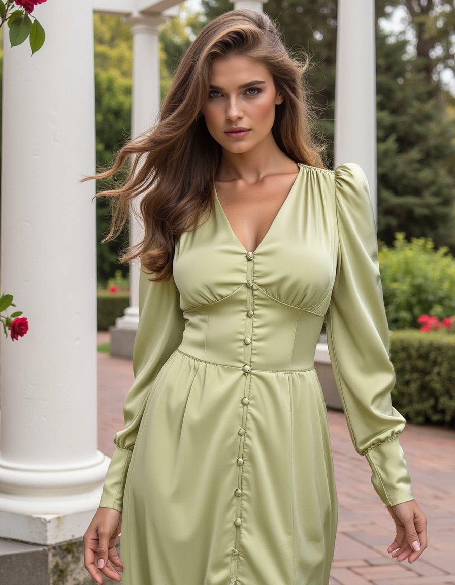 Verdant Rose Dress