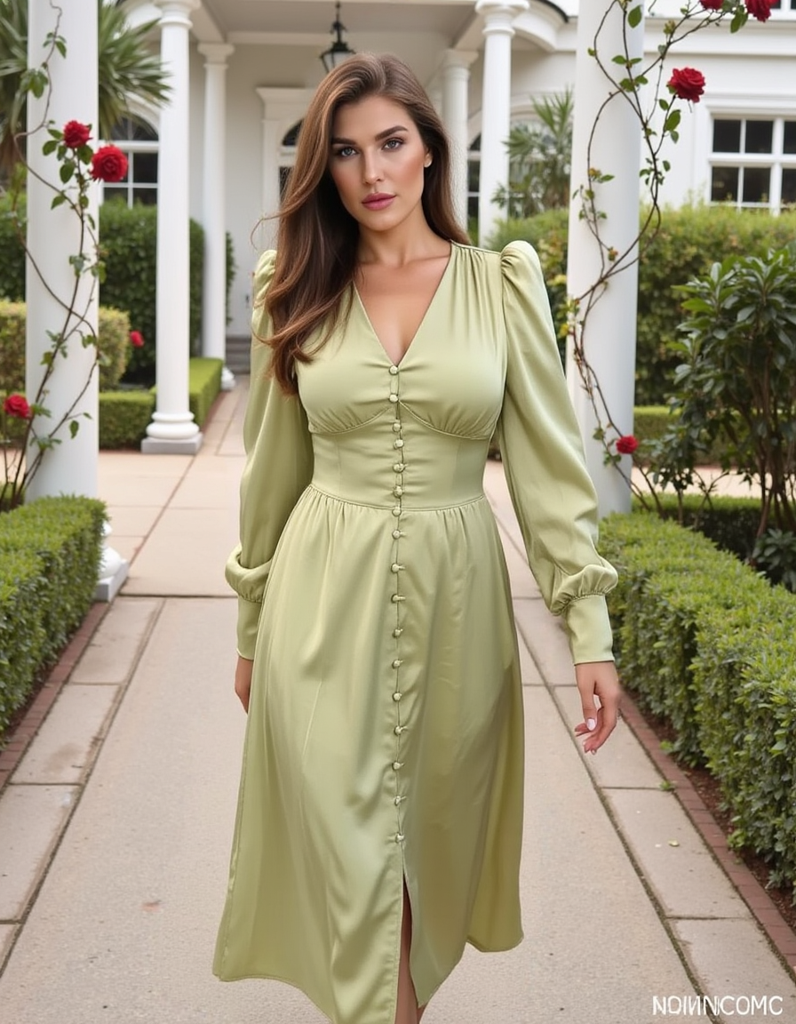Verdant Rose Dress
