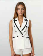 The Monaco Shorts Set- White