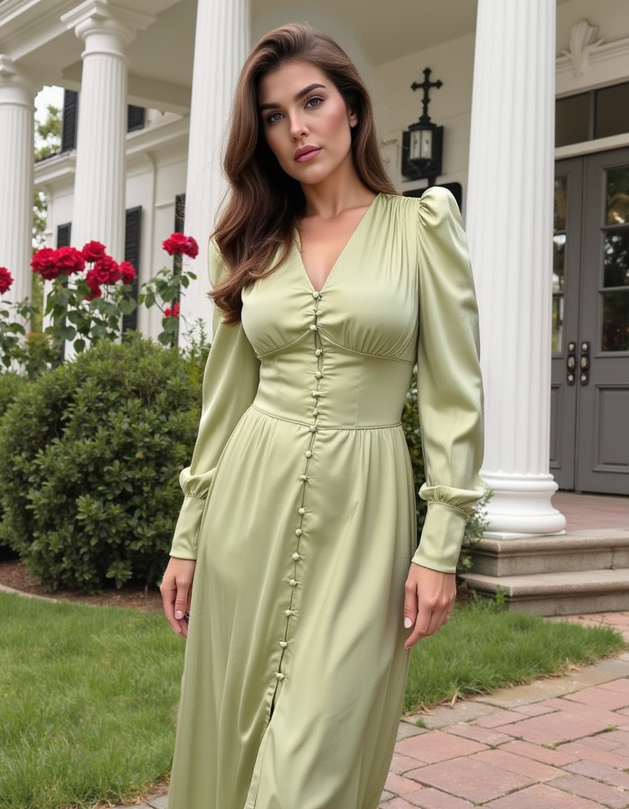 Verdant Rose Dress
