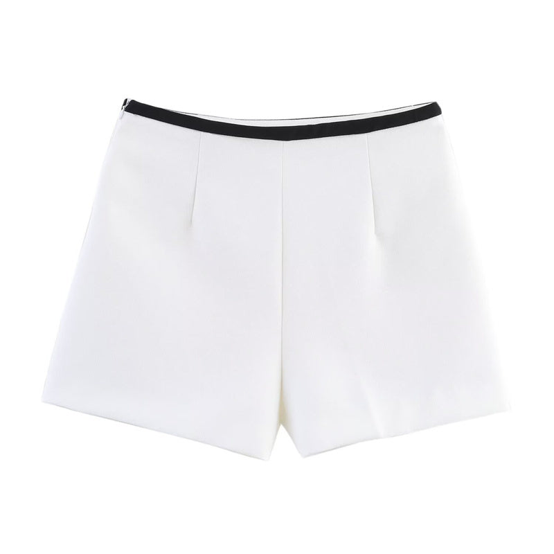The Monaco- White Contrast Shorts
